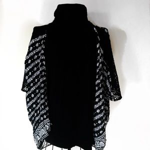 Black and White Kimono